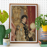 Suleiman - Gay Ottoman Sultan Art Print, Framed Portrait Young Man Ornate Royal Attire Scepter