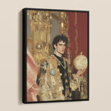 Suleiman - Gay Ottoman Sultan Framed Canvas, Framed Portrait Young Man Opulent Attire