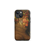 Summer - Giuseppe Arcimboldo Iphone Case, 13 Mini / Matte, Black Smartphone Case Autumn Harvest-themed Design