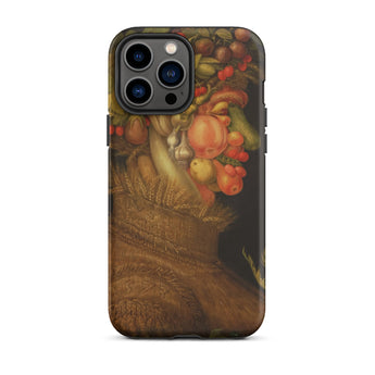 Summer - Giuseppe Arcimboldo Iphone Case, 13 Pro Max / Matte, Black Iphone Case Renaissance Fruit Vegetable Portrait Print