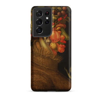 Summer - Giuseppe Arcimboldo Phone Case Samsung Galaxy S21 Ultra / Matte Phone Case Detailed Classical Life Painting Woven Basket Giuseppe