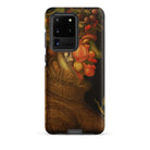 Summer - Giuseppe Arcimboldo Samsung Case, Galaxy S20 Ultra / Matte, Black Smartphone Case Classic Fruit Vegetable Portrait