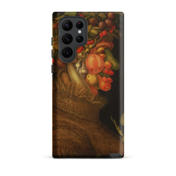 Summer - Giuseppe Arcimboldo Samsung Case, Galaxy S22 Ultra / Matte, Black Phone Case Vibrant Life Painting Fruits Vegetables