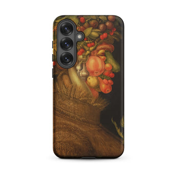 Summer - Giuseppe Arcimboldo Samsung Case, Galaxy S25 Plus / Matte, Black Phone Case Vibrant Autumn Fruit Vegetable Portrait