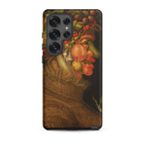 Summer - Giuseppe Arcimboldo Samsung Case, Galaxy S25 Ultra / Matte, Smartphone Case Classical Fruit Vegetable Portrait Design