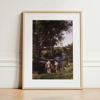 Summer - Károly Ferenczy Art Print / Canvas, 12x16’’ / 31x41cm / Natural Frame / Matboard, Posters Prints & Visual Artwork, Toby Leon