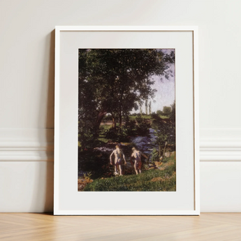 Summer - Károly Ferenczy Art Print / Canvas, 12x16’’ / 31x41cm / White Frame / Matboard, Posters Prints & Visual Artwork, Toby Leon
