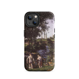 Summer - Karoly Ferenczy Iphone Case, 14 / Matte, Iphone Nature-themed Case Two Nude Figures Stream