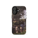 Summer - Karoly Ferenczy Phone Case Iphone 17 / Matte Iphone 12 Case Impressionist Painting Design Two Figures Ferenczy Summer, Nagybánya