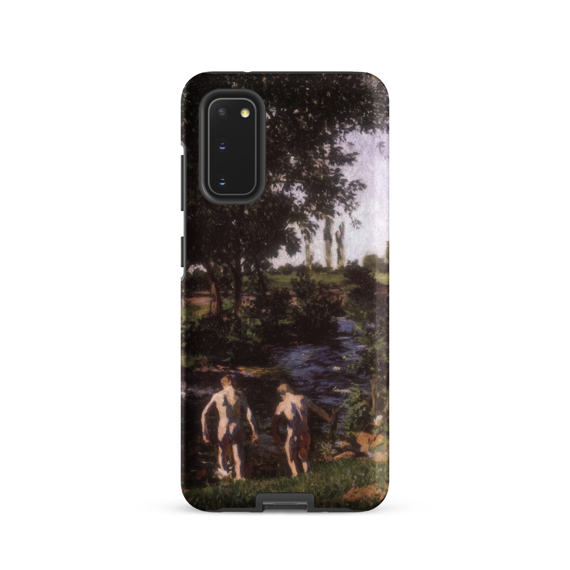 Summer Karoly Ferenczy Samsung Case, Galaxy S20 / Matte, Smartphone Case Painting Two Nude Figures Stream