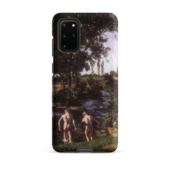 Summer - Karoly Ferenczy Samsung Case, Galaxy S20 Plus / Matte, Phone Case Landscape Painting Two Figures River