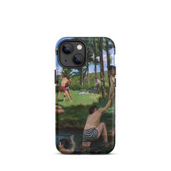 Summer Scene - Jean Frederic Bazille Iphone Case, 13 Mini / Matte, Iphone Phone Case Painting People River