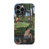 Summer Scene - Jean Frederic Bazille Iphone Case, 13 Pro Max / Matte, Iphone Case Painting Men Natural