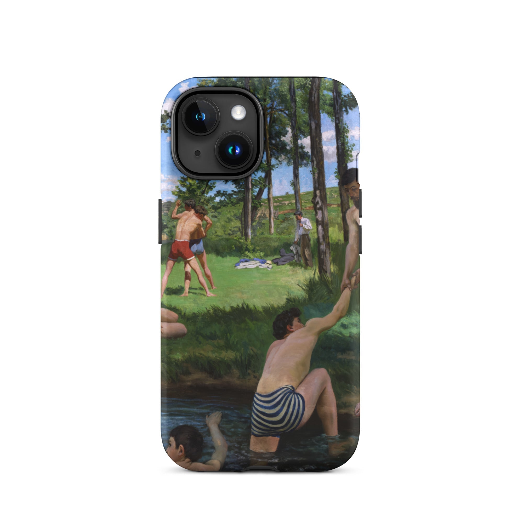 Summer Scene - Jean Frederic Bazille Iphone Case, 15 / Matte, Iphone Case Painted Scene People Natural