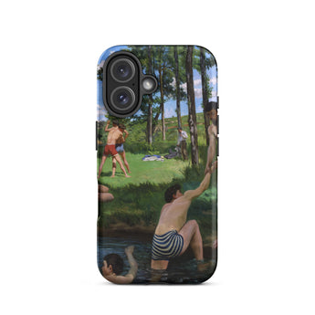 Summer Scene - Jean Frederic Bazille Iphone Case, 16 / Matte, Phone Case Painting People Natural