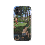 Summer Scene - Jean Frederic Bazille Phone Case Iphone 11 / Matte Iphone 12 Nature Scene Case Bazille’s Summer Scene, Jean Frederic Bazille