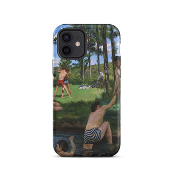 Summer Scene - Jean Frederic Bazille Phone Case Iphone 12 / Matte Iphone 11 Case Painting People Natural Bazille’s Summer Scene, Jean