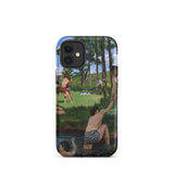 Summer Scene - Jean Frederic Bazille Phone Case Iphone 12 Mini / Matte Iphone Pro Case Painting Men Bazille’s Summer Scene, Jean Frederic