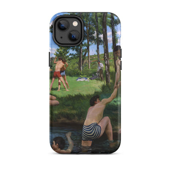 Summer Scene - Jean Frederic Bazille Phone Case Iphone 14 Plus / Matte Painting Men Natural Bazille’s, Unfolds Mobile Cases