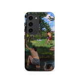 Summer Scene - Jean Frederic Bazille Phone Case Samsung Galaxy S23 / Matte Phone Case Vibrant Impressionistic Painting People Sunny Day