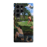 Summer Scene - Jean Frederic Bazille Phone Case Samsung Galaxy S23 Ultra / Matte Phone Case Vibrant Classic Painting Boys Swim Trunks