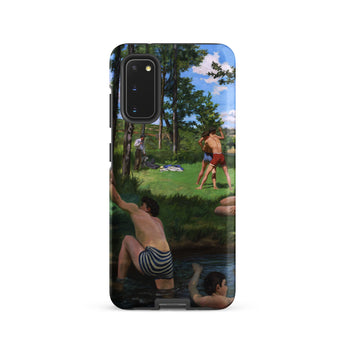 Summer Scene - Jean Frederic Bazille Samsung Case, Galaxy S20 / Matte, Phone Case Classical Painting Men River