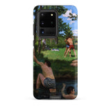 Summer Scene - Jean Frederic Bazille Samsung Case, Galaxy S20 Ultra / Matte, Smartphone Case Painted Scene People River