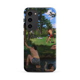 Summer Scene - Jean Frederic Bazille Samsung Case, Galaxy S23 Plus / Matte, Smartphone Colorful Painted Scene People River