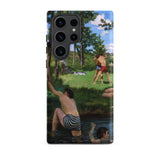Summer Scene - Jean Frederic Bazille Samsung Case, Galaxy S23 Ultra / Matte, Smartphone Case Classical Painting Men River