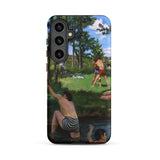 Summer Scene - Jean Frederic Bazille Samsung Case, Galaxy S24 Plus / Matte, Smartphone Case Painted Scene People Outdoors