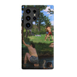 Summer Scene - Jean Frederic Bazille Samsung Case, Galaxy S24 Ultra / Matte, Smartphone Case Painted Scene People River