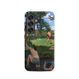 Summer Scene - Jean Frederic Bazille Samsung Case, Galaxy S25 / Matte, Phone Case Painting People Outdoors