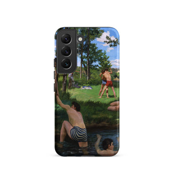 Summer Scene - Jean Frederic Bazille Samsung Case, Smartphone Case Painting People Outdoors