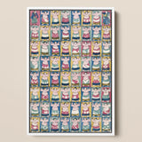 Sumo Wrestlers - Utagawa Yoshikazu Art Print / Canvas, 12x18’’ / 31x46cm / White Frame, Posters Prints & Visual Artwork, Toby Leon