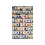 Sumo Wrestlers - Utagawa Yoshikazu Art Print / Canvas Grid Sumo Wrestlers Utagawa Yoshikazu Art Print, Edo-period ōban Osaka