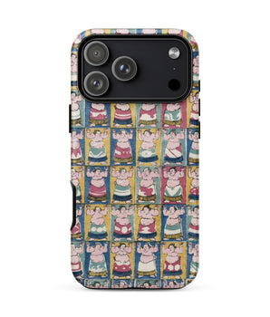 Iphone 17 Pro Max / Matte Sumo Wrestlers - Utagawa Yoshikazu Edo Art Phone Case