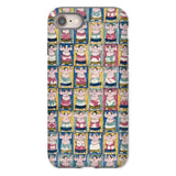 Sumo Wrestlers - Utagawa Yoshikazu Edo Art Phone Case Iphone 8 / Matte Phone Case Pattern Cartoon Pigs Poses Outfits Sumo Wrestlers Iphone,