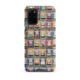 Sumo Wrestlers - Utagawa Yoshikazu Edo Art Phone Case Samsung Galaxy S20 Plus / Matte Vibrant Patterned Phone Case Grid Cartoon Sumo