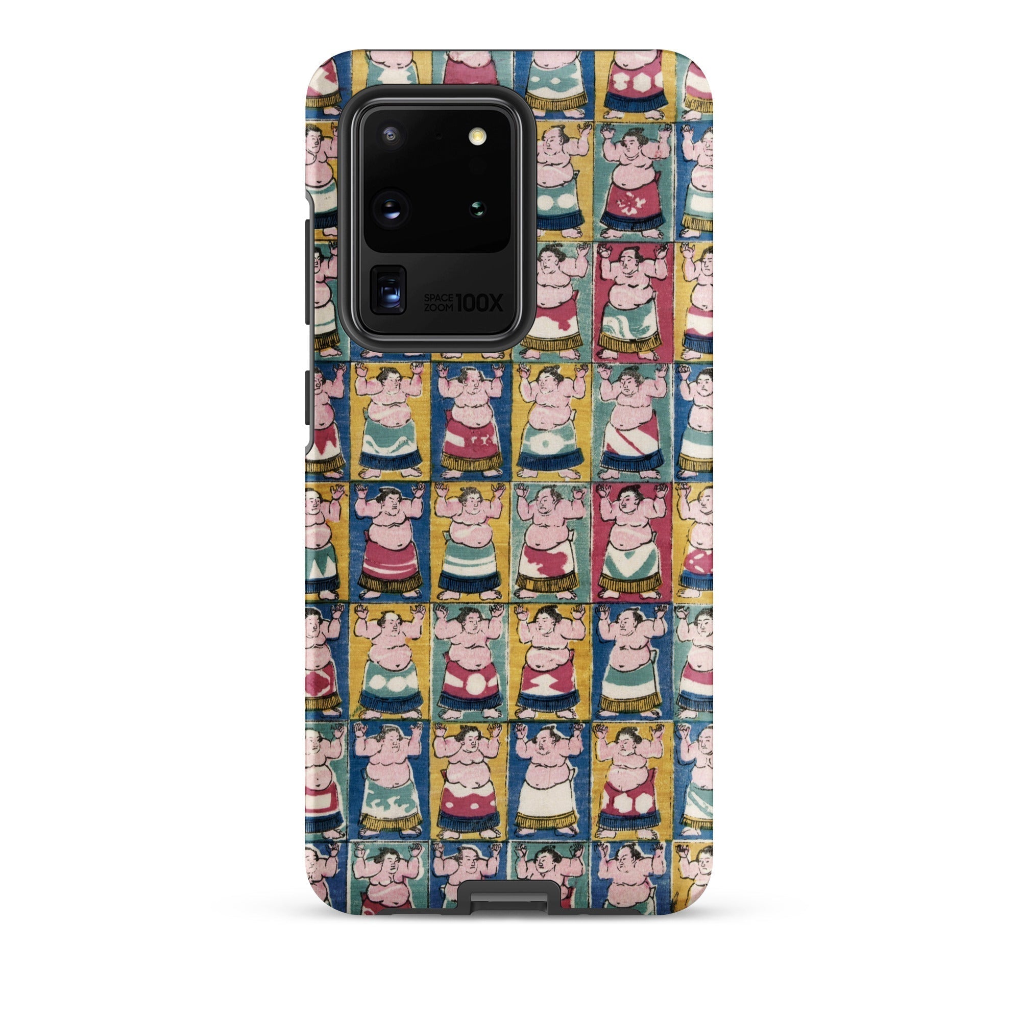 Sumo Wrestlers Utagawa Yoshikazu Edo Art Samsung Case, Galaxy S20 Ultra / Matte, Phone Case Pattern Sumo Wrestlers Poses Colors