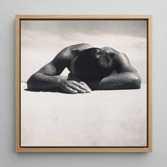 Sunbaker - Max Dupain Art Print / Canvas, 12x12’’ / 31x31cm / Natural Frame, Posters Prints & Visual Artwork, Toby Leon
