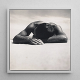 Sunbaker - Max Dupain Art Print / Canvas, 12x12’’ / 31x31cm / White Frame, Posters Prints & Visual Artwork, Toby Leon