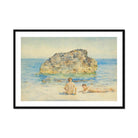 The Sunbathers - Henry Scott Tuke Fine Art Print, Framed Beach Scene Painting
