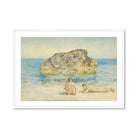 The Sunbathers - Henry Scott Tuke Fine Art Print, Framed Beach Scene Painting