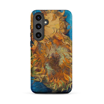 Sunflowers - Vincent Van Gogh Phone Case Samsung Galaxy S24 Plus / Matte Vibrant Phone Case Gogh’s ?Sunflowers” Bold Orange Vincent Gogh,