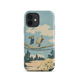 The Suspension Bridge - Katsushika Hokusai Iphone Case, 12 / Matte, Mobile Phone Cases, Toby Leon