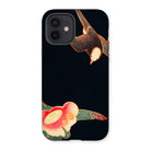 Swallow & Camellia - Ito Jakuchu Iphone Case, 12 / Matte, Phone Case Artistic Design Bird Flower Dark Background