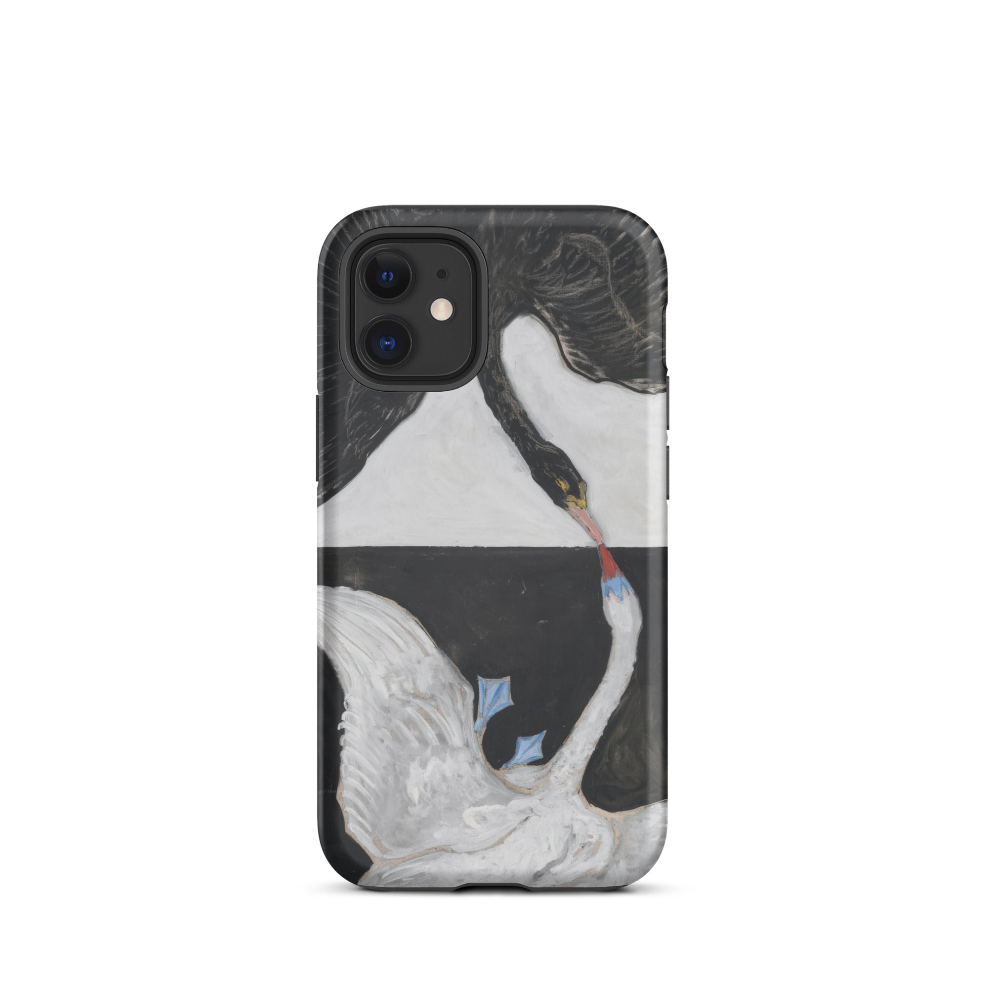 The Swan no 1 Hilma Af Klint Iphone Case, 12 Mini / Matte, Swan Themed Phone Case