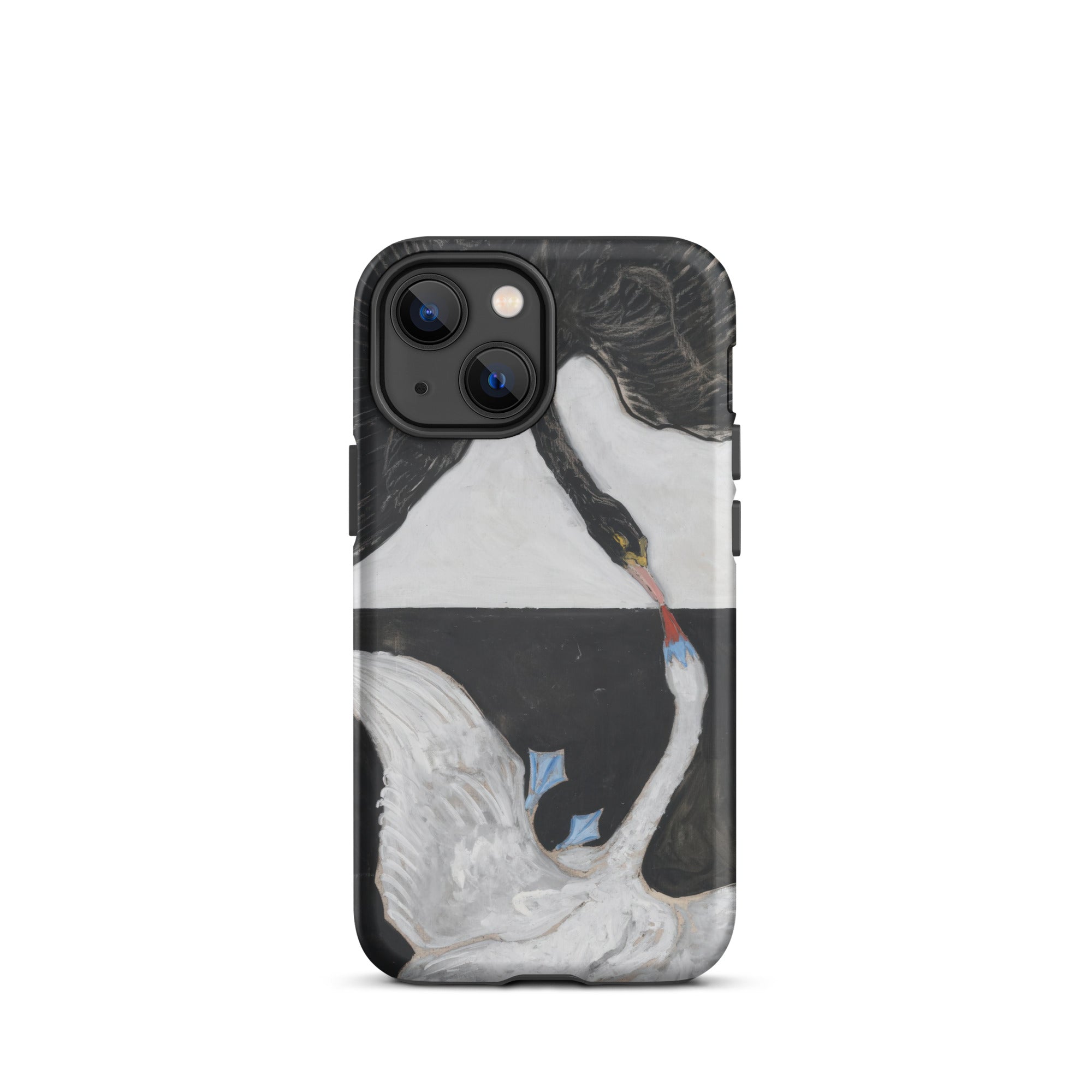 The Swan no 1 Hilma Af Klint Iphone Case, 13 Mini / Matte, Swan Themed Phone Case