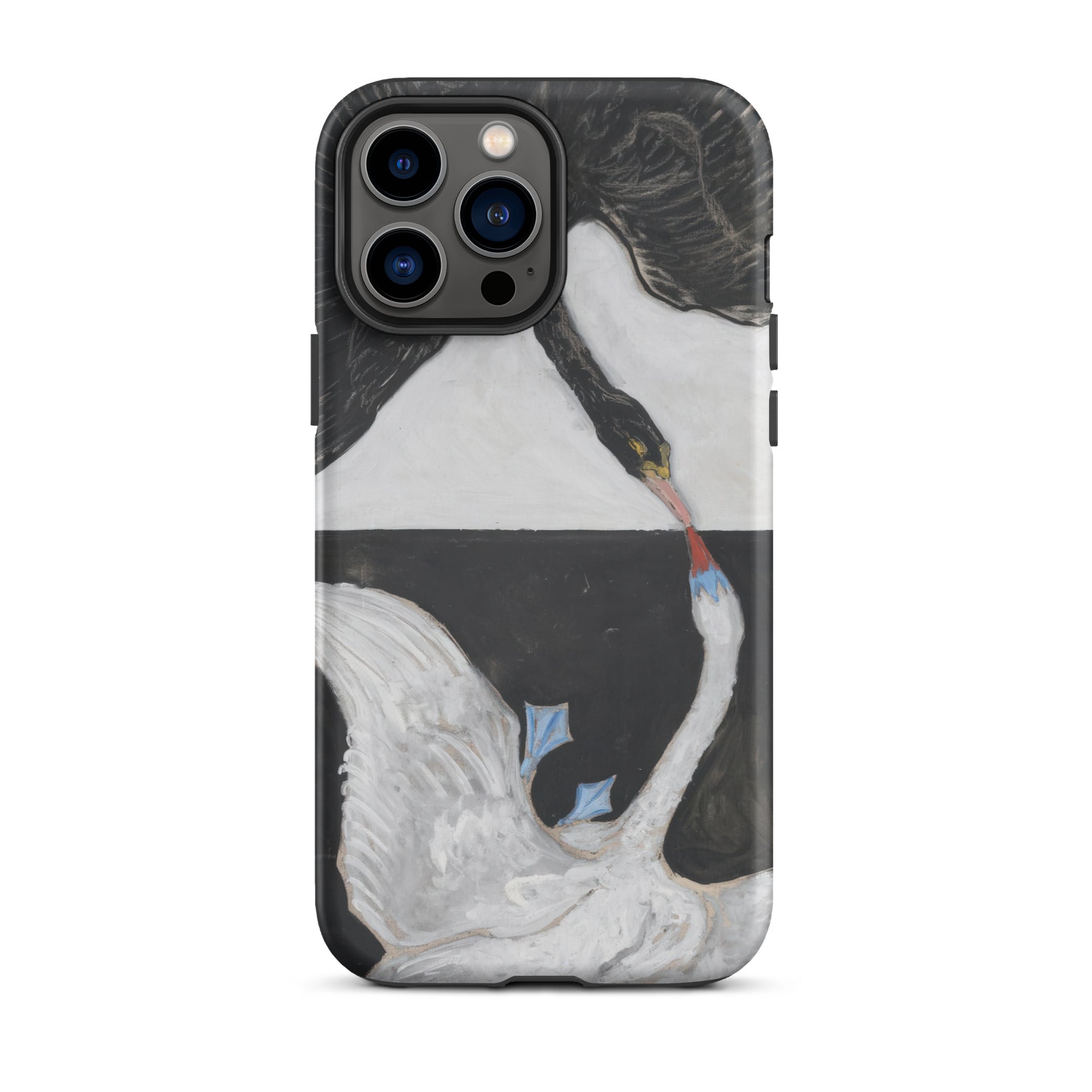 The Swan no 1 Hilma Af Klint Iphone Case, 13 Pro Max / Matte, Swan Themed Phone Case