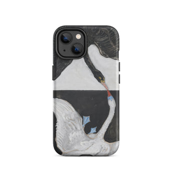 The Swan no 1 - Hilma Af Klint Iphone Case, 14 / Matte, Swan-themed Phone Case